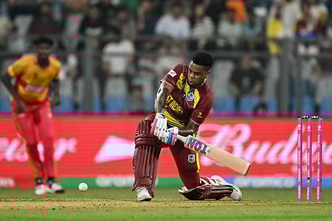 Shimron Hetmyer hit as many as seven sixes to power West Indies