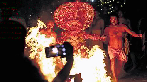 The homepage will list theyyams performed in Kerala.