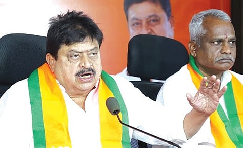 Saffron party’s state president N Ramchander Rao.