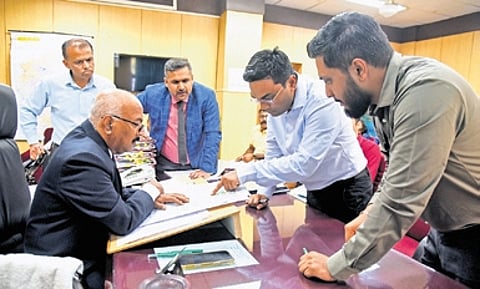 Upa Lokayukta Justice KN Phaneendra reviews progress of lake encroachment removal in Bengaluru South district