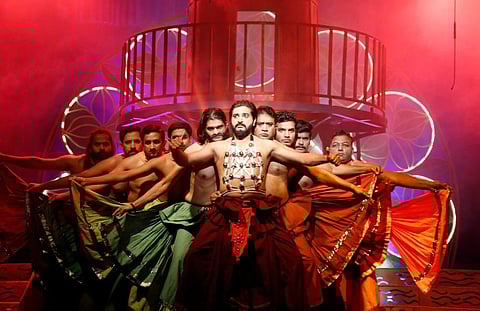 A scene from the play 'Dhomi Kitha Kitha Dhomi'