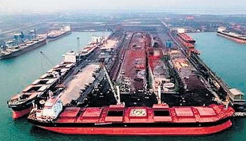 The proposed jetty for handling green hydrogen, ammonia and other liquid cargo at Paradip port