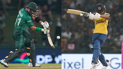 Pakistan's Sahibzada Farhan (L) & Sri Lanka's Pathum Nissanka