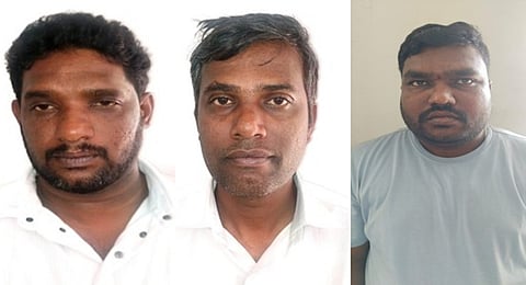 (From left to right):
Accused Arshad, Jagadish C, Anantha T.