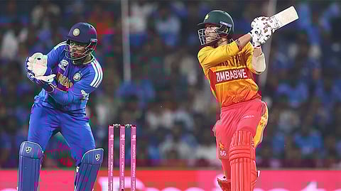 Bennett's 97 not out (59 balls; 8 fours, 6 sixes) went in vain as Zimbabwe lost by 72 runs against a rampant India.