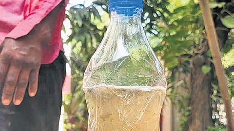 Despite residents repairing the sump, water supply remains tainted