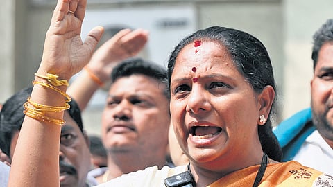 Telangana Jagruthi founder-president Kalvakuntla Kavitha