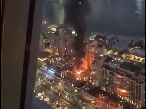 One of the witnesses said he saw thick black smoke rising from a hotel on the Palm and heard ambulances rushing towards the scene.