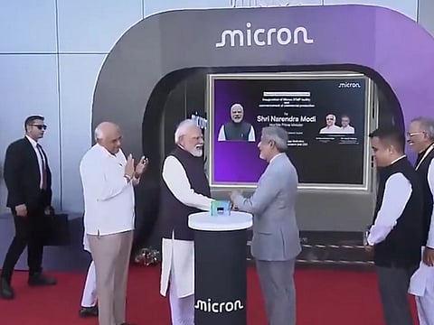 PM Modi inaugurates Micron's Semiconductor ATMP facility in Gujarat