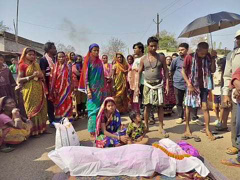 Family mourns, blocks road after tractor claims 25-year-old’s life in Manatri