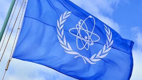 International Atomic Energy Agency (IAEA) flag used for representational purposes only.