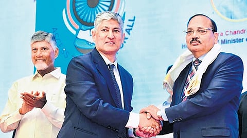 Chief Justice of India Surya Kant attends the State Level Symposium on Mediation in Vijayawada | Express