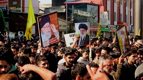 Protests in Kashmir over killing of Khamenei