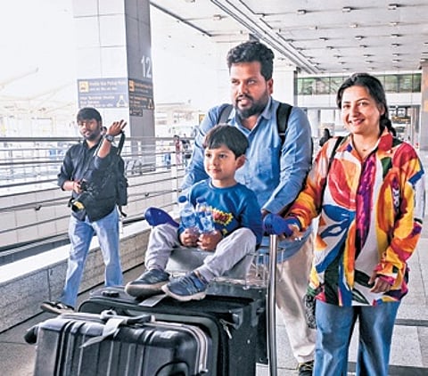 Passengers from Dubai, Jeddah, Abu Dhabi and Muscat reach Delhi