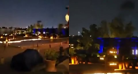 A video going viral on social media shows black smoke rising from what is claimed to be the US embassy in Riyadh after an Iranian strike. The authenticity of the video has not been verified.