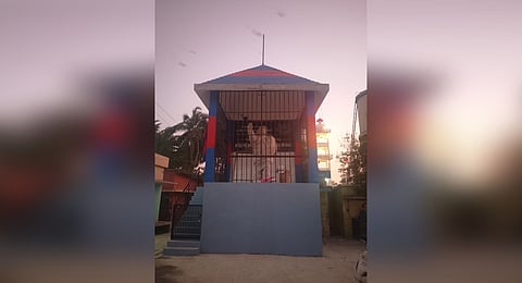 Nine-ft bronze statue of Dr BR Ambedkar at Arulgnanapuram in Erachakulam on Friday.