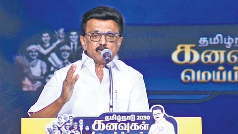 Chief Minister MK Stalin announces a 14-point vision statement during ‘Tamil Nadu 2030 – Kanavugal Meipadum’ event in Chennai on Friday | Ashwin Prasath