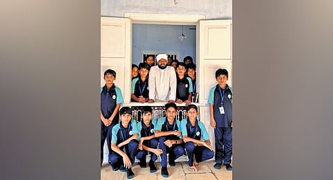 P T Muhammed Saqafi with Sukoon students