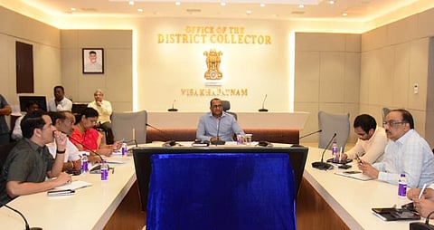 The Collector directed officials to arrange accommodation for delegates in hotels in the Rushikonda area.