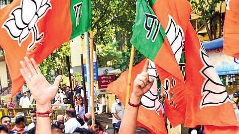 BJP flag used for representational purposes only.