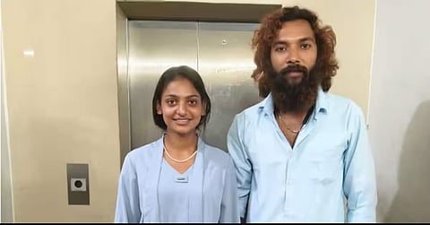 Monalisa with her friend Mohammed Farman (25), a native of Uttar Pradesh currently staying in Aluva.