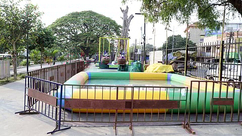 Complaints and concerns have been raised over the lack of safety measures and proper SOP for the activities implemented by the civic body at the Muthannankulam lakefront.