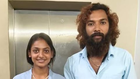 Monalisa Bhonsle with her husband.