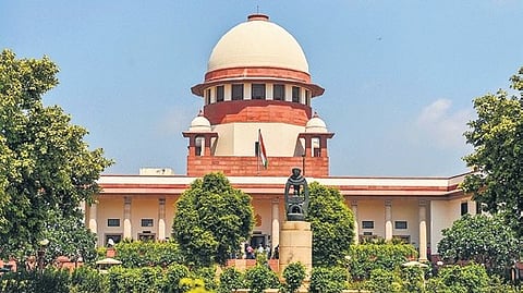 A view of the Supreme Court of India premises in New Delhi.