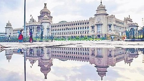 A view of Vidhana Soudha in Bangalore