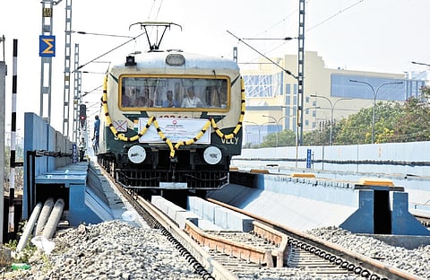 A total of 43 pairs of trains will operate between the Chennai Beach and St Thomas Mount railway stations.