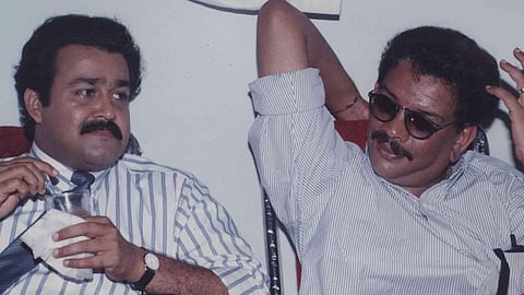 Mohanlal (L) and Priyadarshan (R)