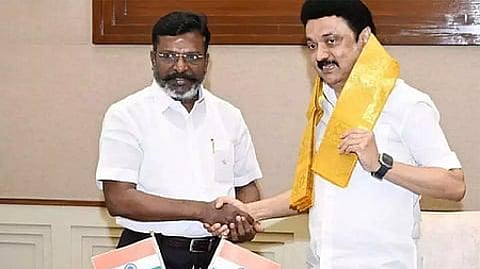 VCK president and MP Thol Thirumavalavan said that he was satisfied with the number of seats allocated to the party.