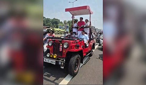 Roadshow by PWD and Tourism Minister PA Mohammed Riyas.