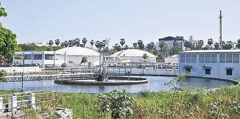 A significant portion of gas produced from sludge in sewage treatment plants is currently flared or used internally to generate power in the plants.