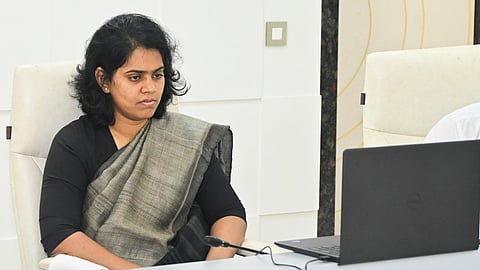 East Godavari district Collector Kirthi Chekuri reviewing LPG crisis.