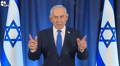 Social media users claimed that a video posted from Netanyahu's official X account used AI and showed six fingers on his hand.