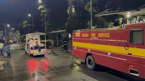 At least 10 killed as fire breaks out at SCB Medical College, Odisha.