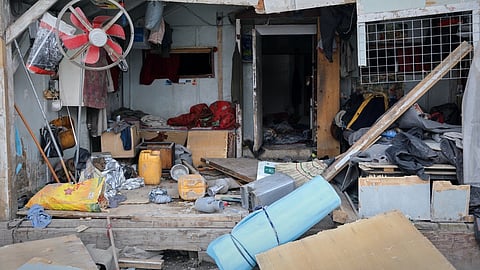 A damaged room is seen at the site of a late-Monday airstrike at a drug rehabilitation hospital in Kabul, Afghanistan, Tuesday, March 17, 2026.