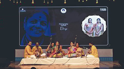 S Soundarya and S Aishwarya performed at Ravindra Bharathi