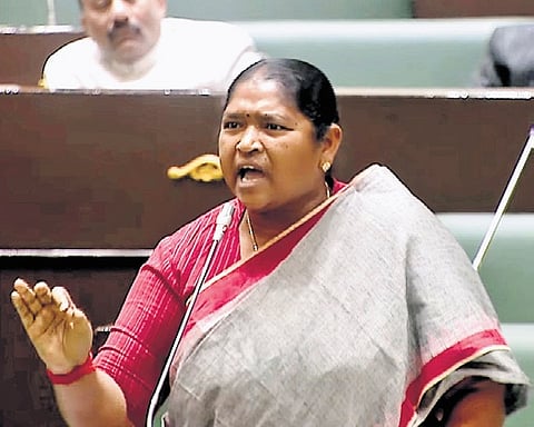 Panchayat Raj and Rural Development Minister Danasari Anasuya (Seethakka)