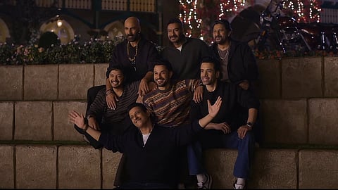 The cast of Golmaal 5 on sets