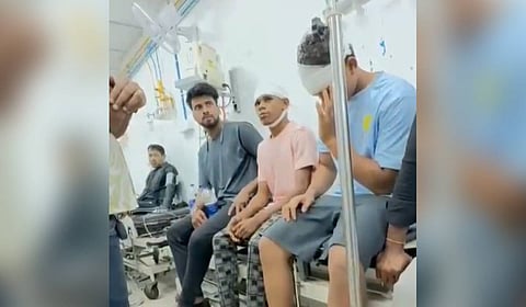 Students reportedly attacked each other with bottles and stones, leaving more than 12 hostel students injured.