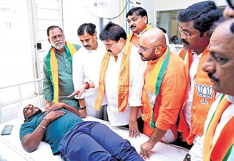 Warning Congress leaders of strong resistance if attacks on BJP workers continued, he said, “We will not rest until the culprits are punished and sent to jail.”