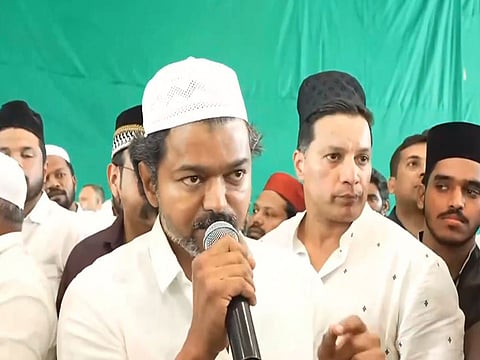 "We are always with secular, social justice": TVK chief Vijay on party alliance rumours