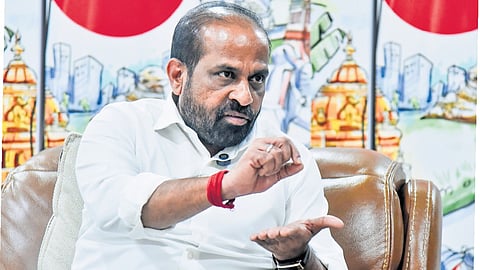 Health Minister Y Satya Kumar Yadav during AP Dialogues in Vijayawada on Friday