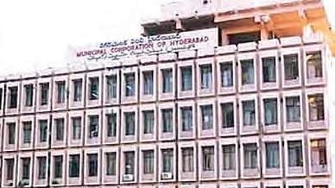 Greater Hyderabad Municipal Corporation (GHMC) building.