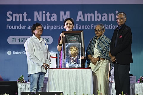 Nita M. Ambani, Founder and Chairperson of Reliance Foundation, Conferred Prestigious KISS Humanitarian Award 2025