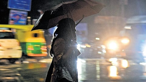 Tuesday evening’s rain in Benglauru caught many by surprise. The central observatory recorded 1.6 mm of rain till 8.30pm.