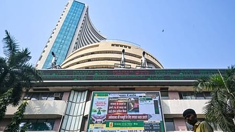 The 30-share BSE Sensex tanked 1,953.21 points, or 2.54 per cent, to 74,750.92 in opening trade and the 50-share NSE Nifty dropped 580.05 points, or 2.43 per cent, to 23,197.75.