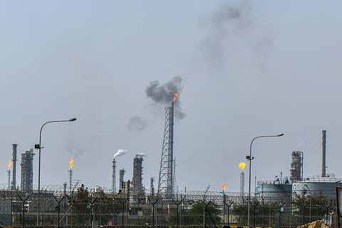 A general view of Mina Al-Ahmadi refinery in Kuwait, Friday, March 20, 2026.